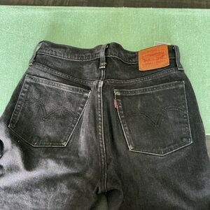 Levi’s 501 Black Straight Leg Jeans High Rise Size 26 Women